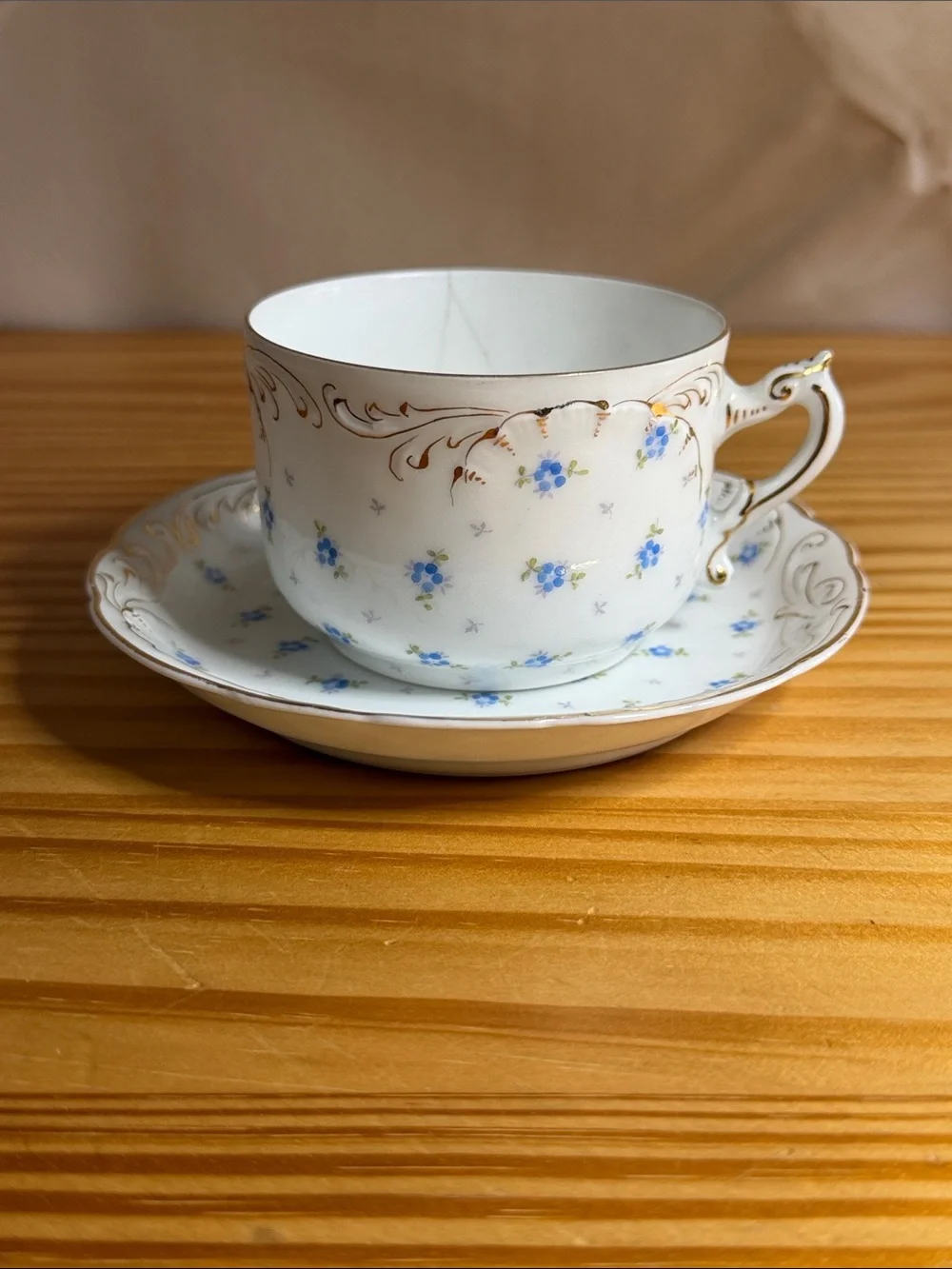 Antique Rosenthal RC Versailles Teacup Cracked AS-IS